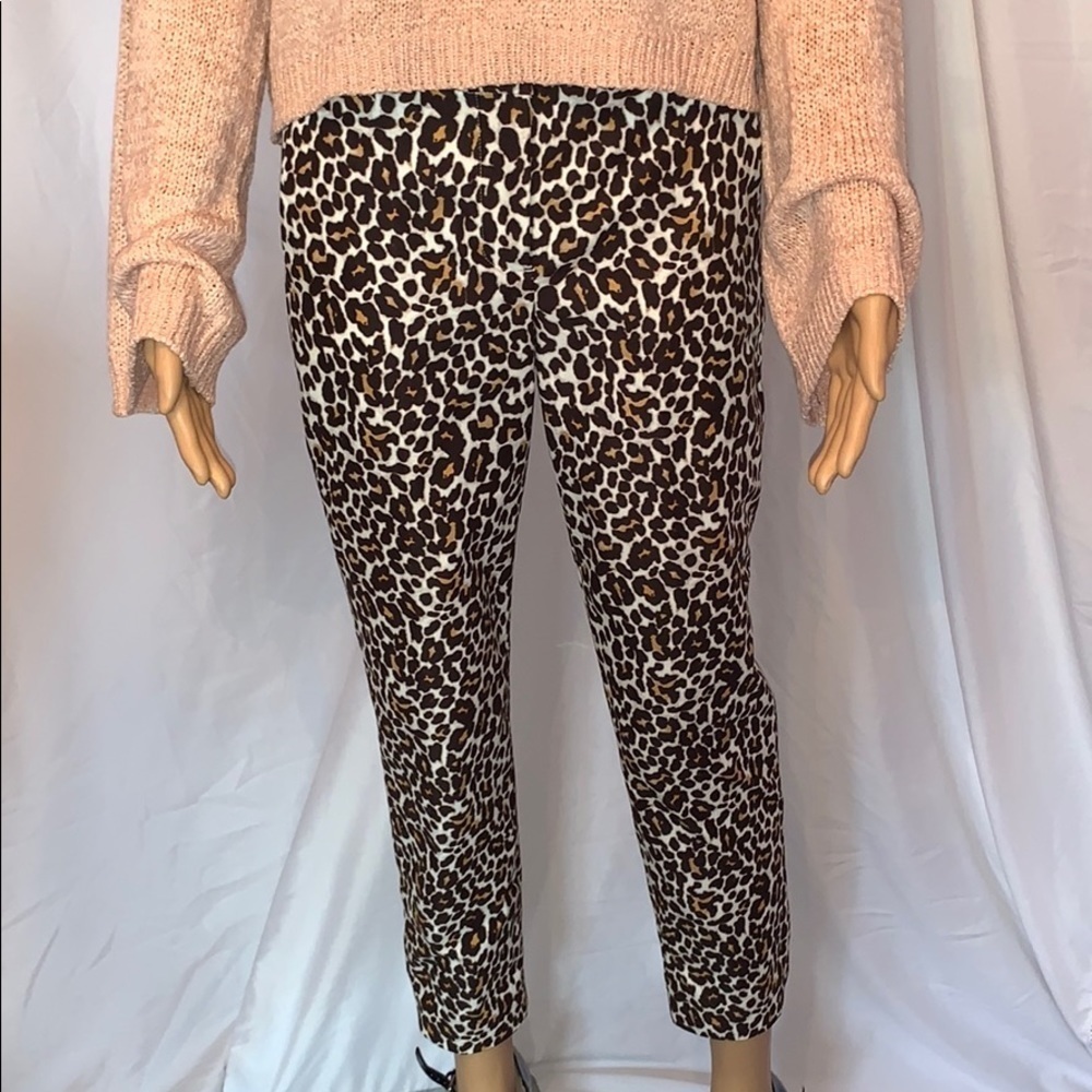 J Crew Bennett Chino Leopard Print NWT